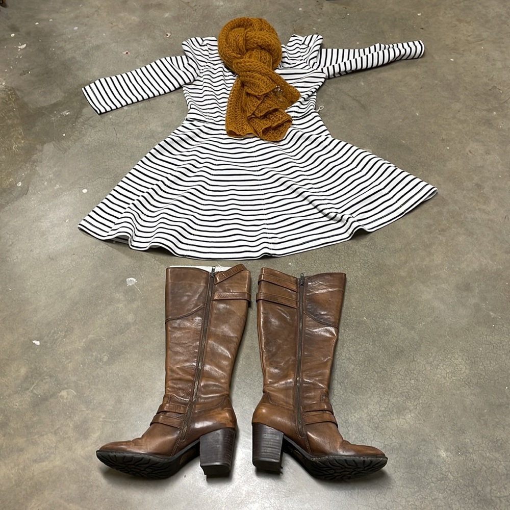 Black and white dress.  Size 10.  Ark and Co.